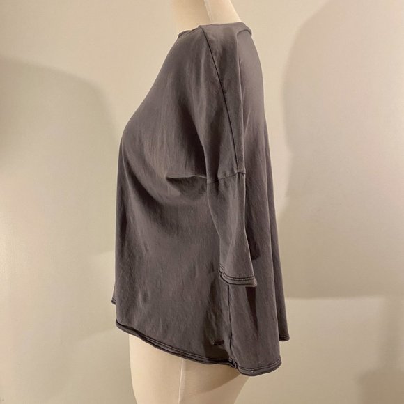 AEO Purple Casual Mid Sleeve Top - Picture 2 of 4